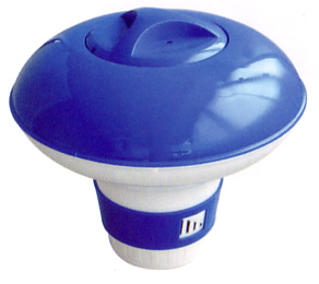 floating chemical dispenser for swimming pools